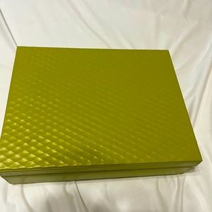 Ethan Allen Leather and Marble storage box.